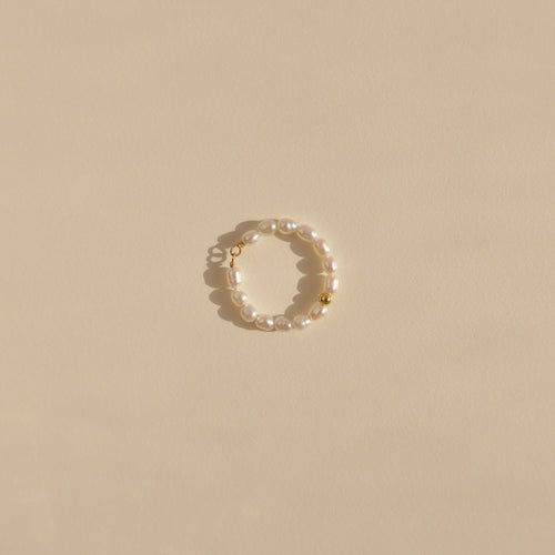 Alida Pearl Beaded Rings