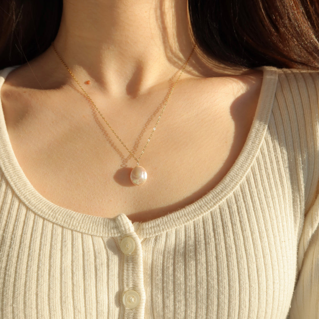 Coin Pearl Necklaces