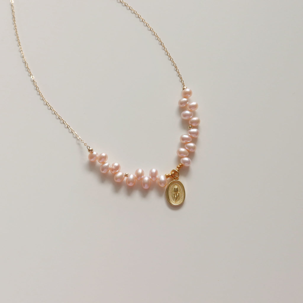 Tulip Pearl Necklaces