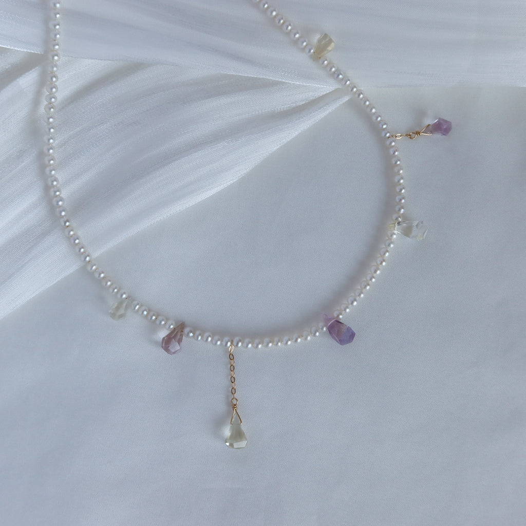 Ametrine & Pearl Necklaces
