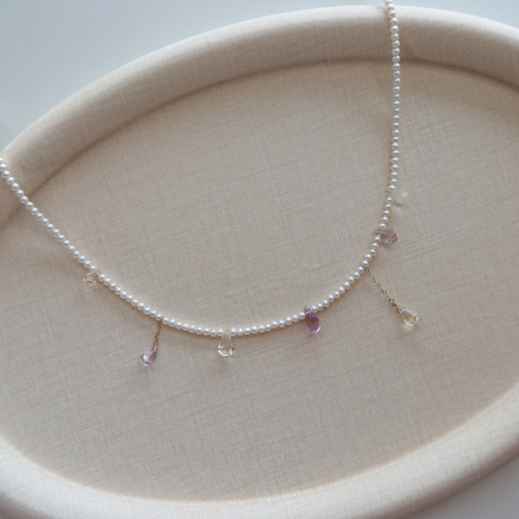 Ametrine & Pearl Necklaces