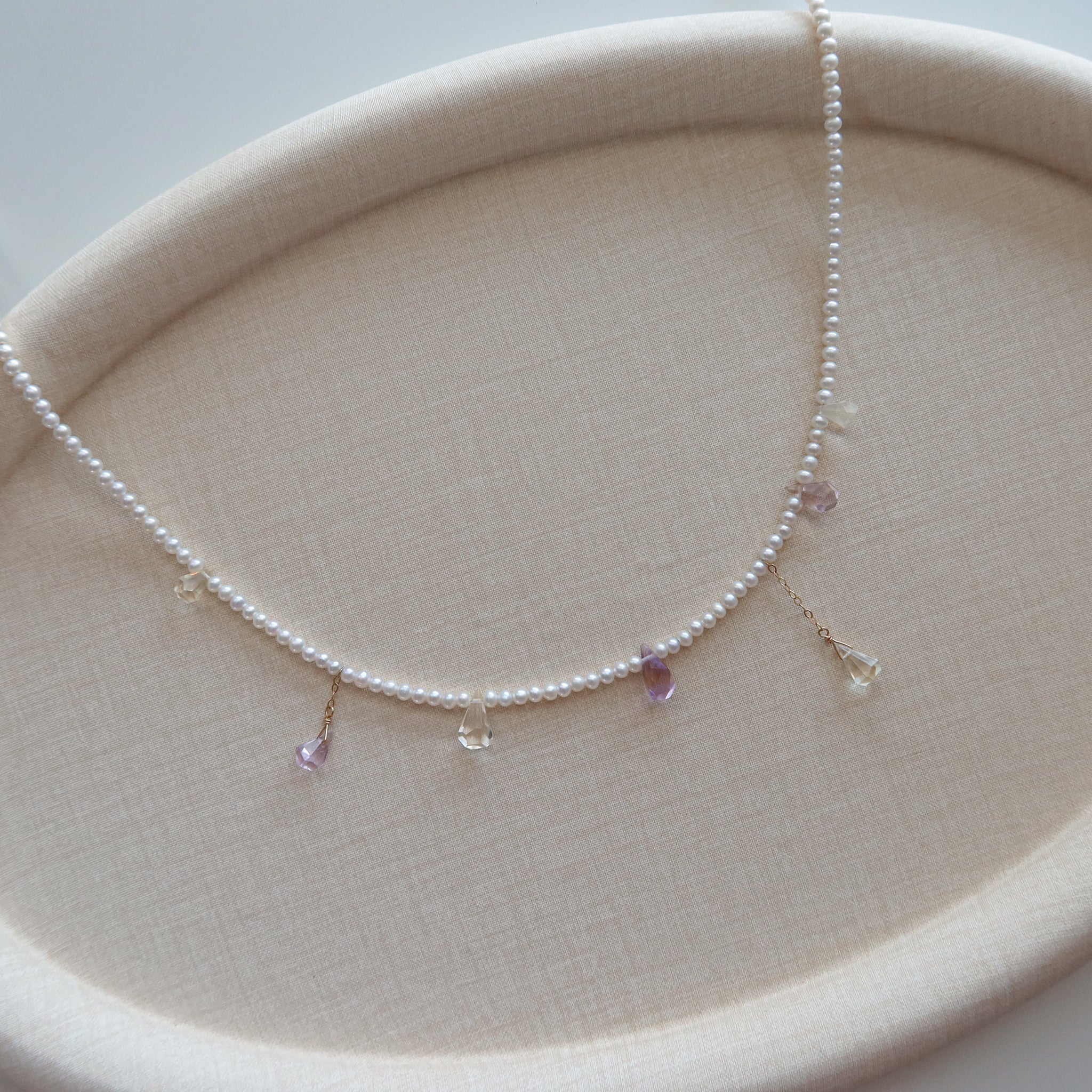 Ametrine & Pearl Necklaces