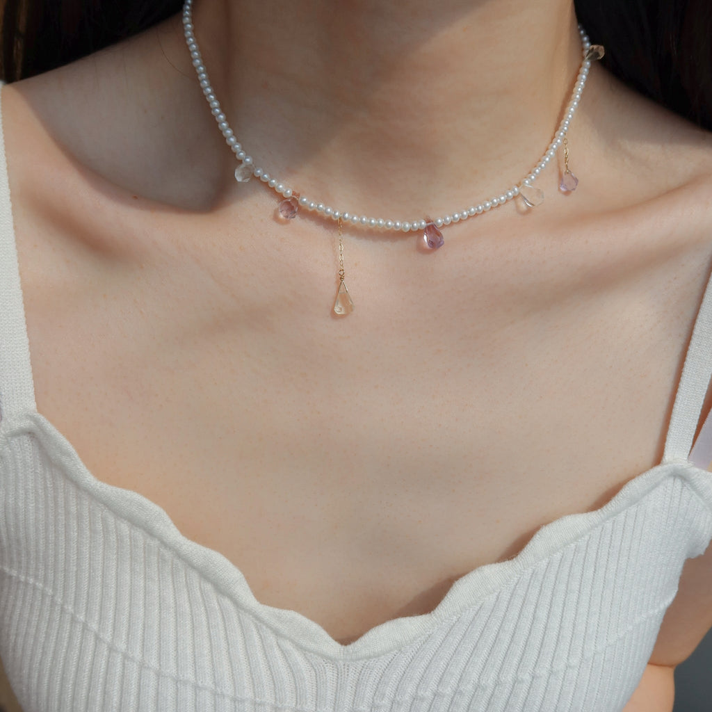 Ametrine & Pearl Necklaces